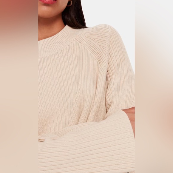 NWT Whistles Cotton Rib Crew Neck Knit. - Picture 5 of 8